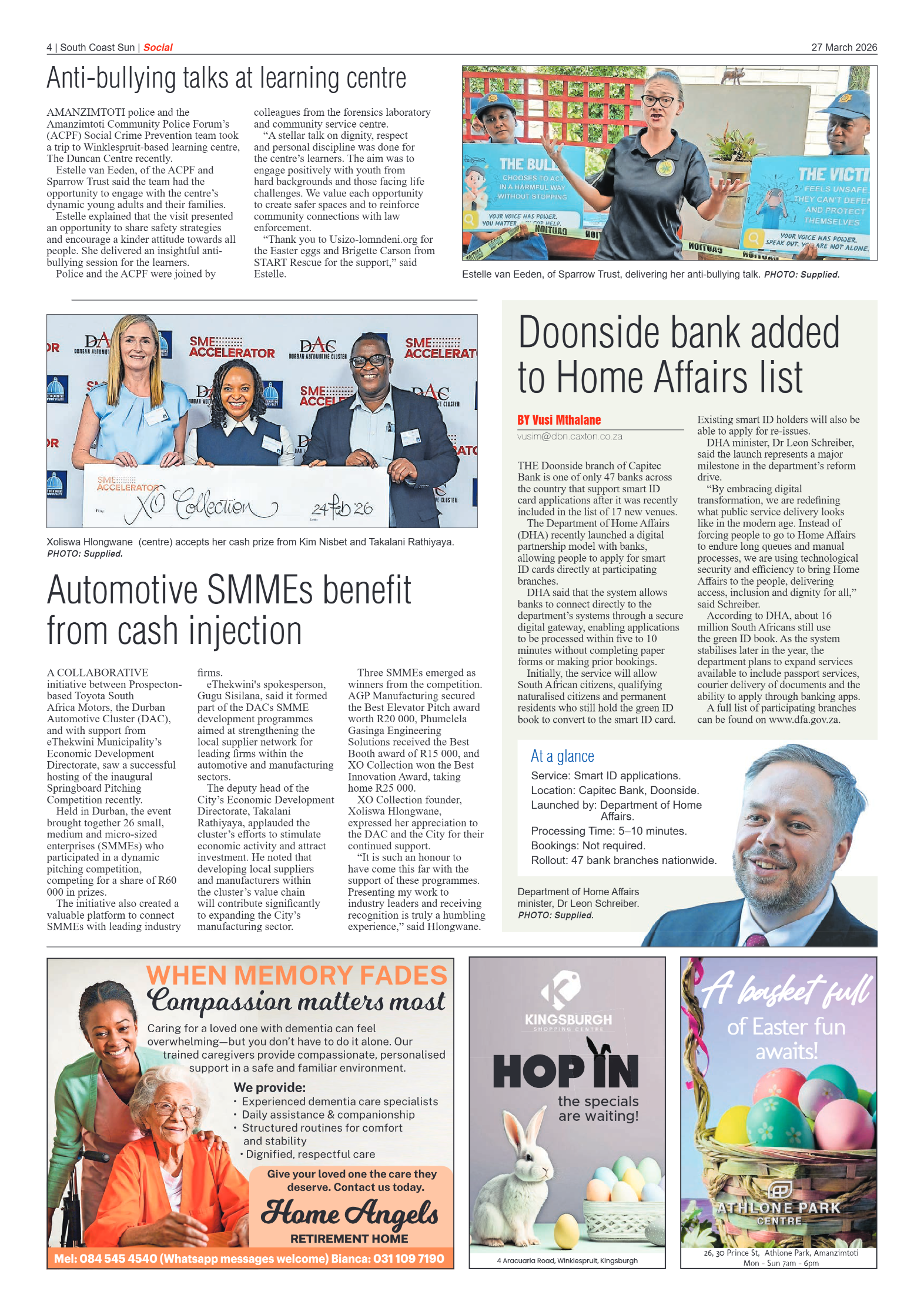 South Coast Sun 27 March 2026 page 4