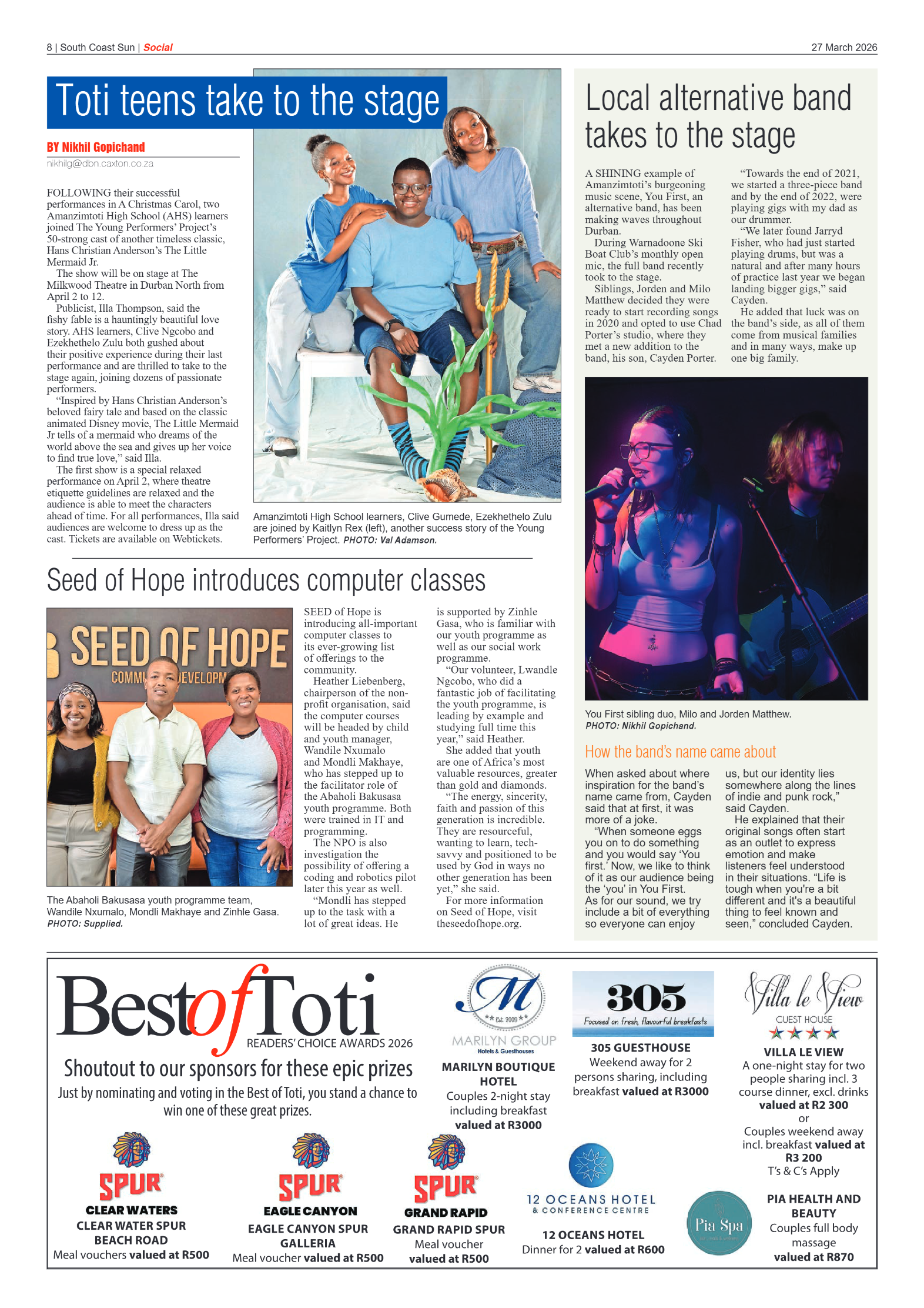 South Coast Sun 27 March 2026 page 8