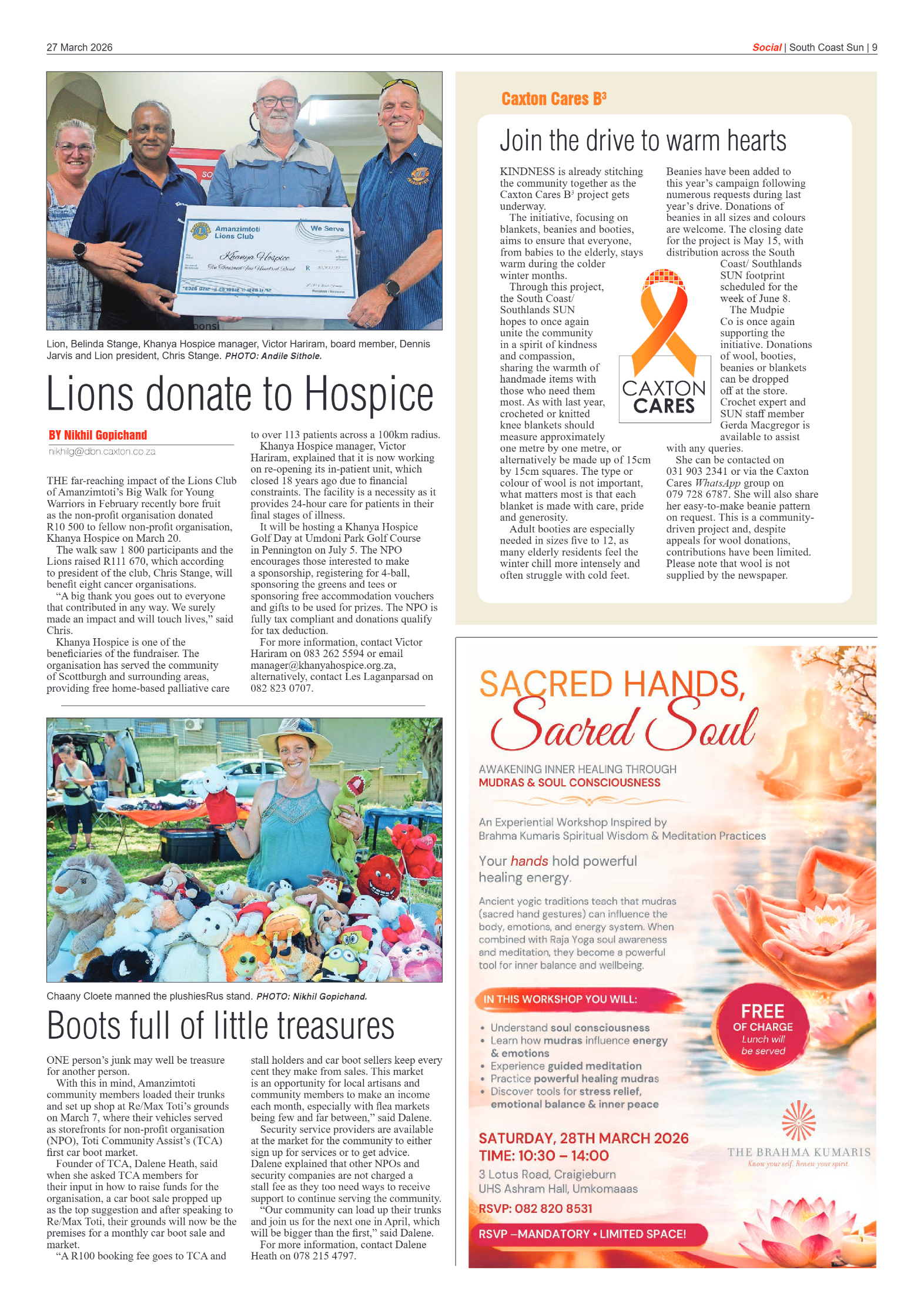 South Coast Sun 27 March 2026 page 9