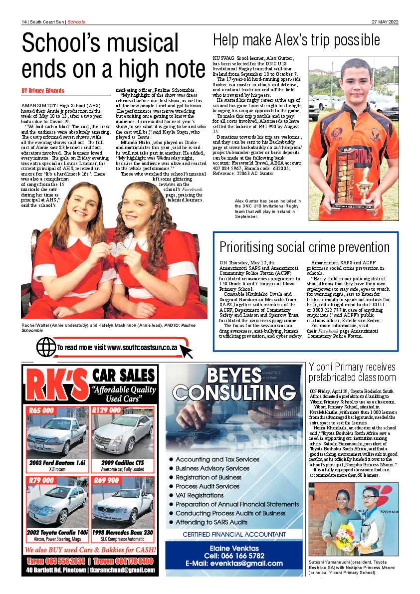 South Coast Sun 27 May 2022 page 14