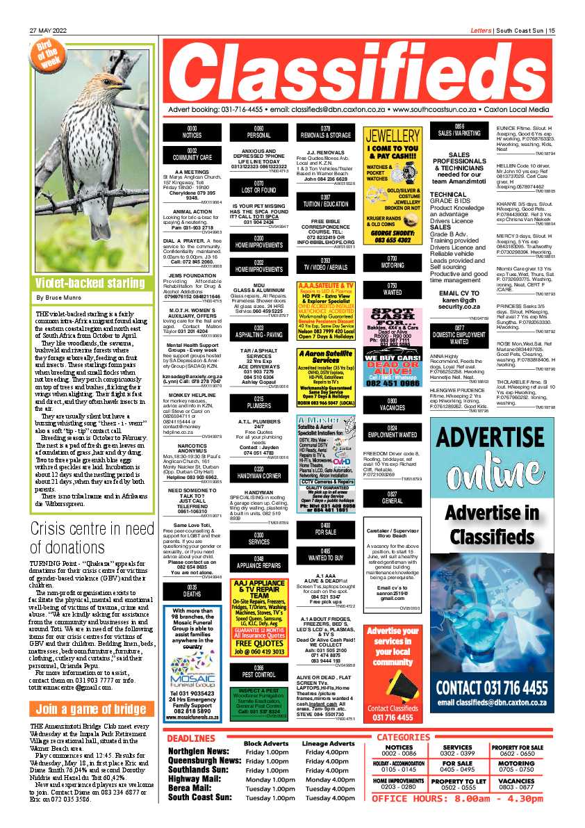 South Coast Sun 27 May 2022 page 15