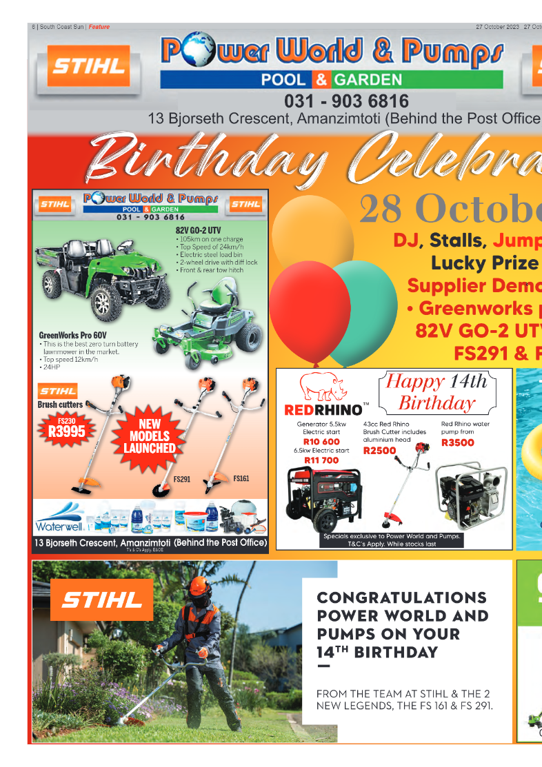 South Coast Sun 27 October 2023 page 6