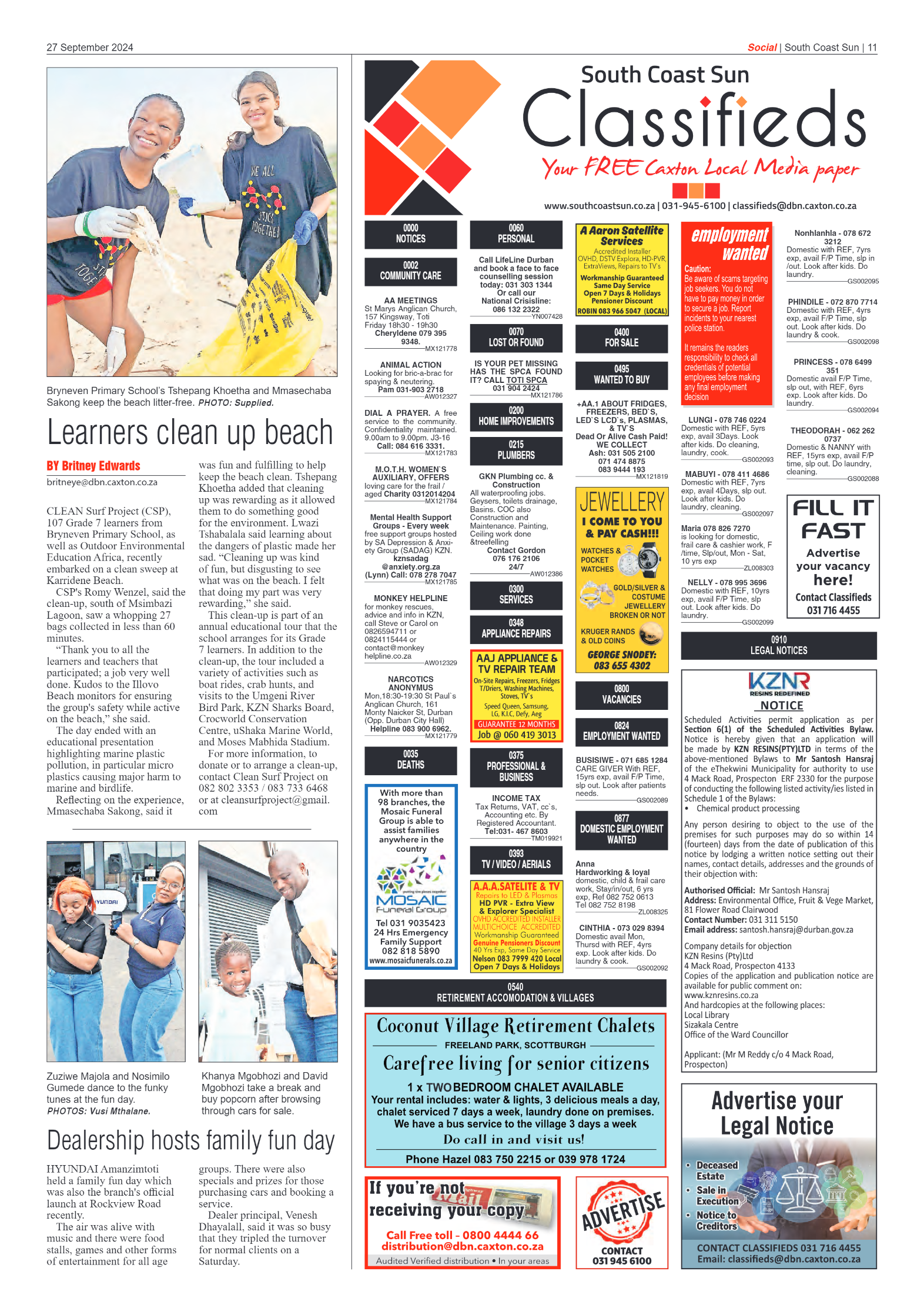 South Coast Sun 27 September 2024 page 11