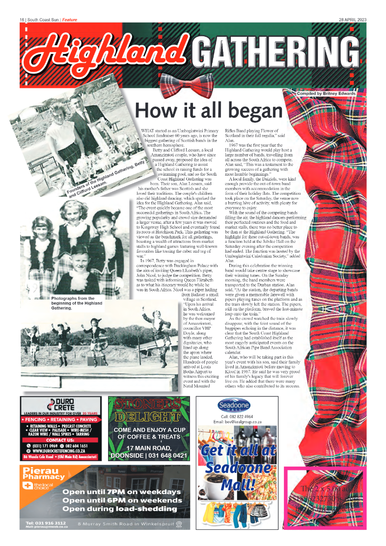 South Coast Sun 28 April 2023 page 16