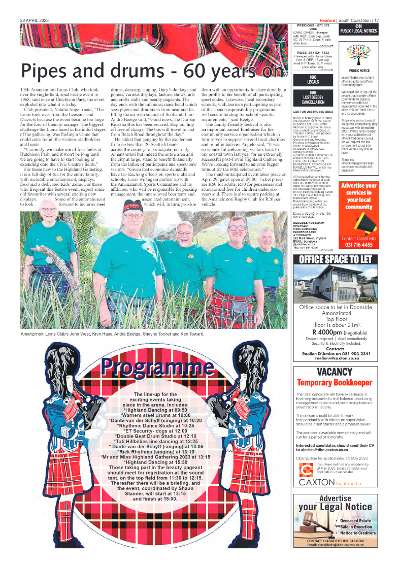 South Coast Sun 28 April 2023 page 17