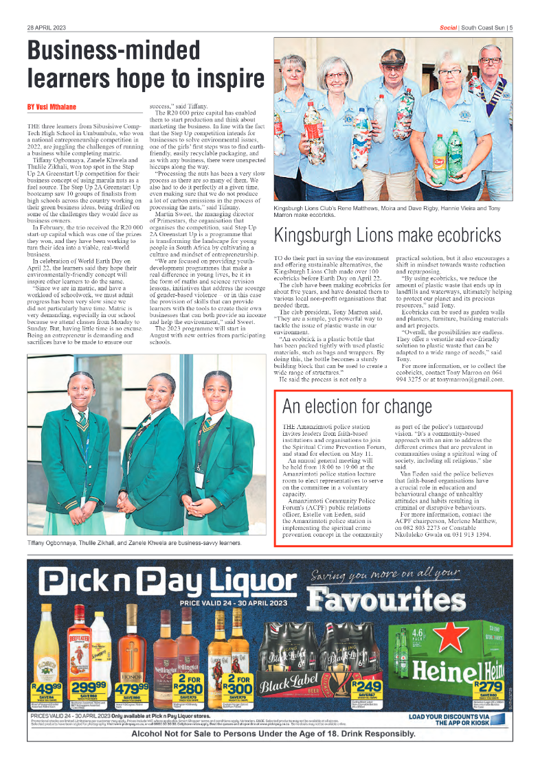 South Coast Sun 28 April 2023 page 5
