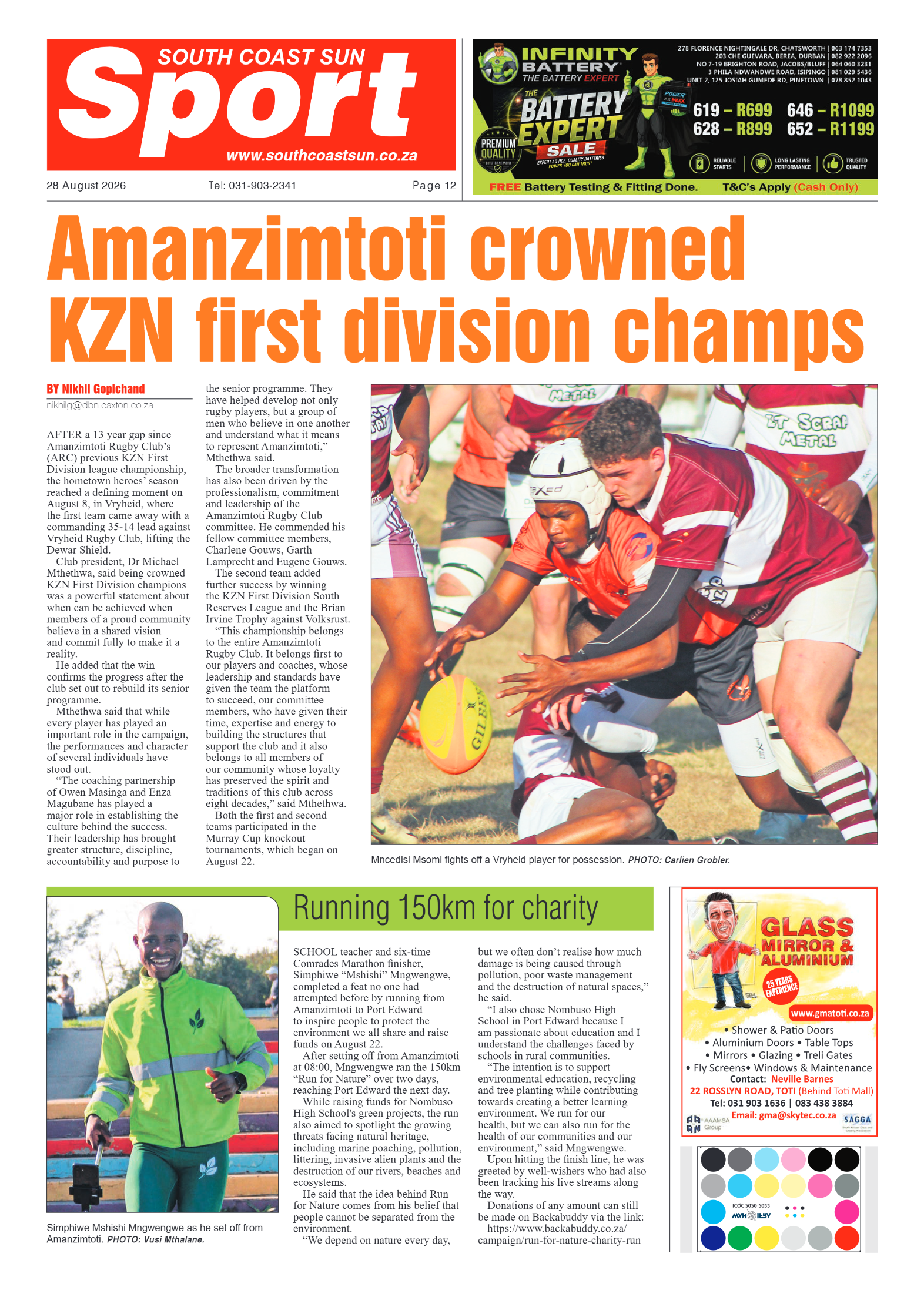 South Coast Sun 28 August 2026 page 12