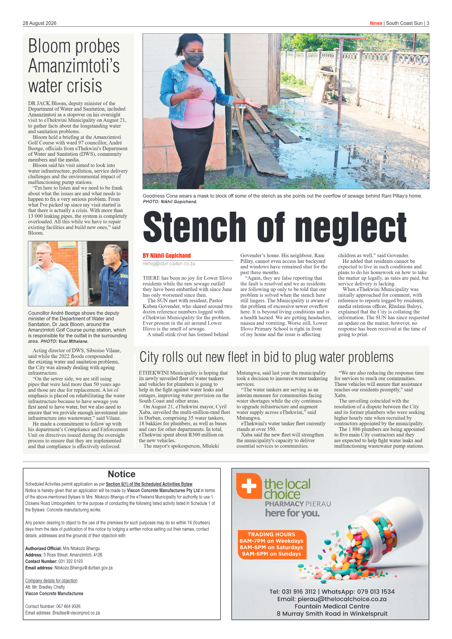 South Coast Sun 28 August 2026 page 3