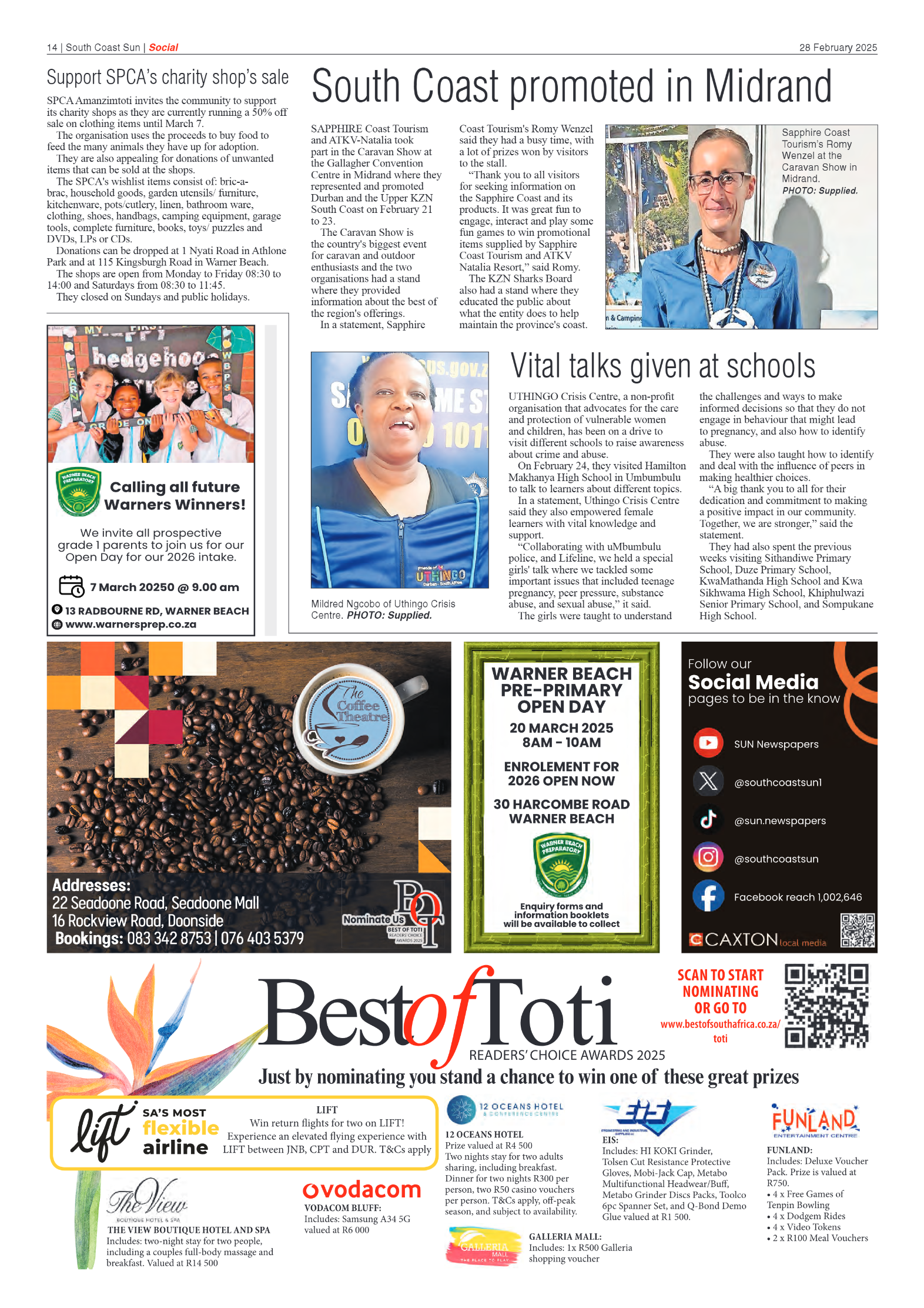 South Coast Sun 28 February 2025 page 14