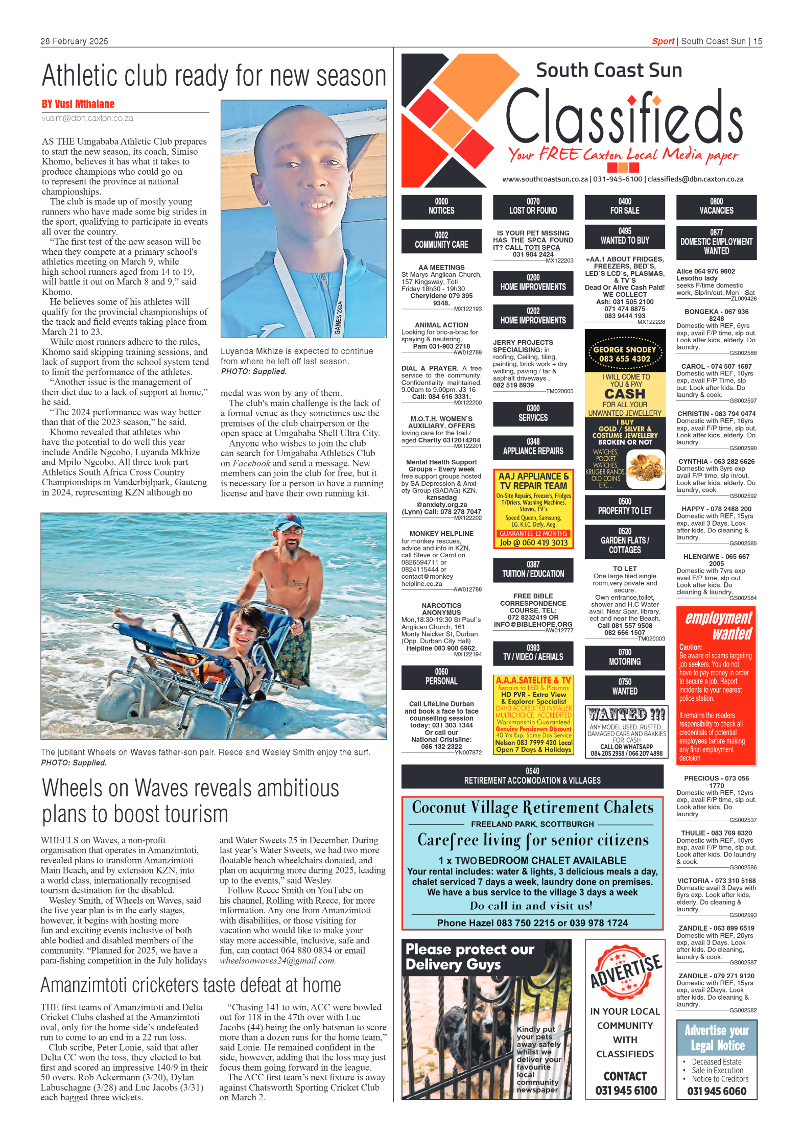 South Coast Sun 28 February 2025 page 15