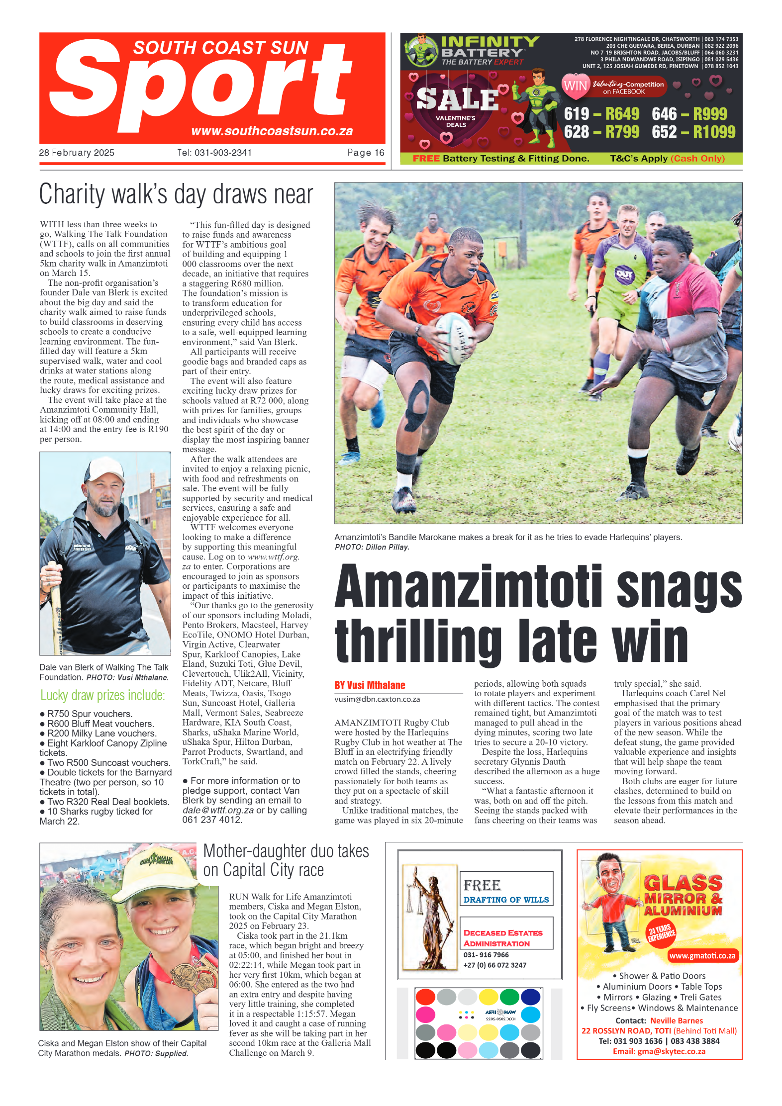 South Coast Sun 28 February 2025 page 16