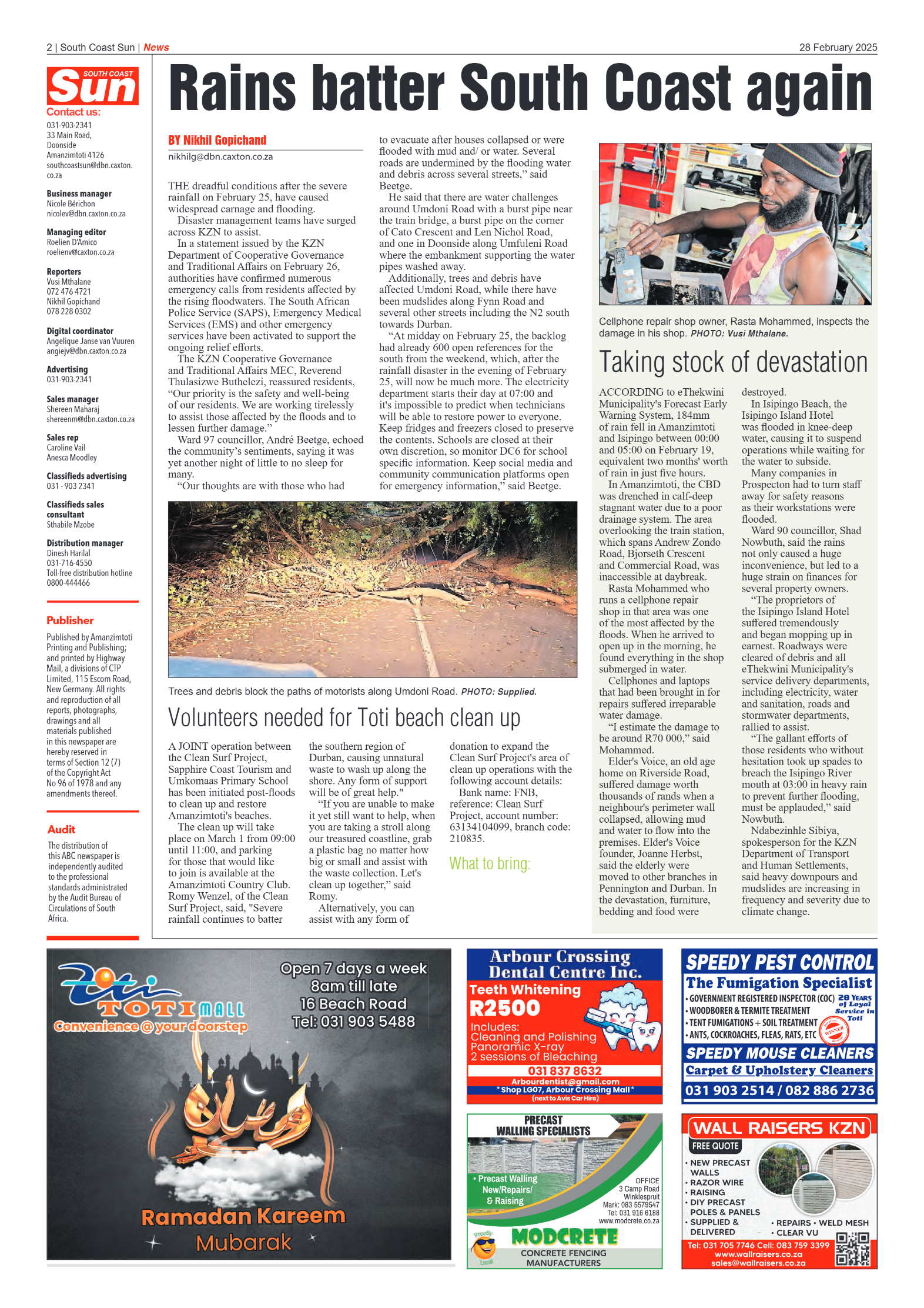 South Coast Sun 28 February 2025 page 2