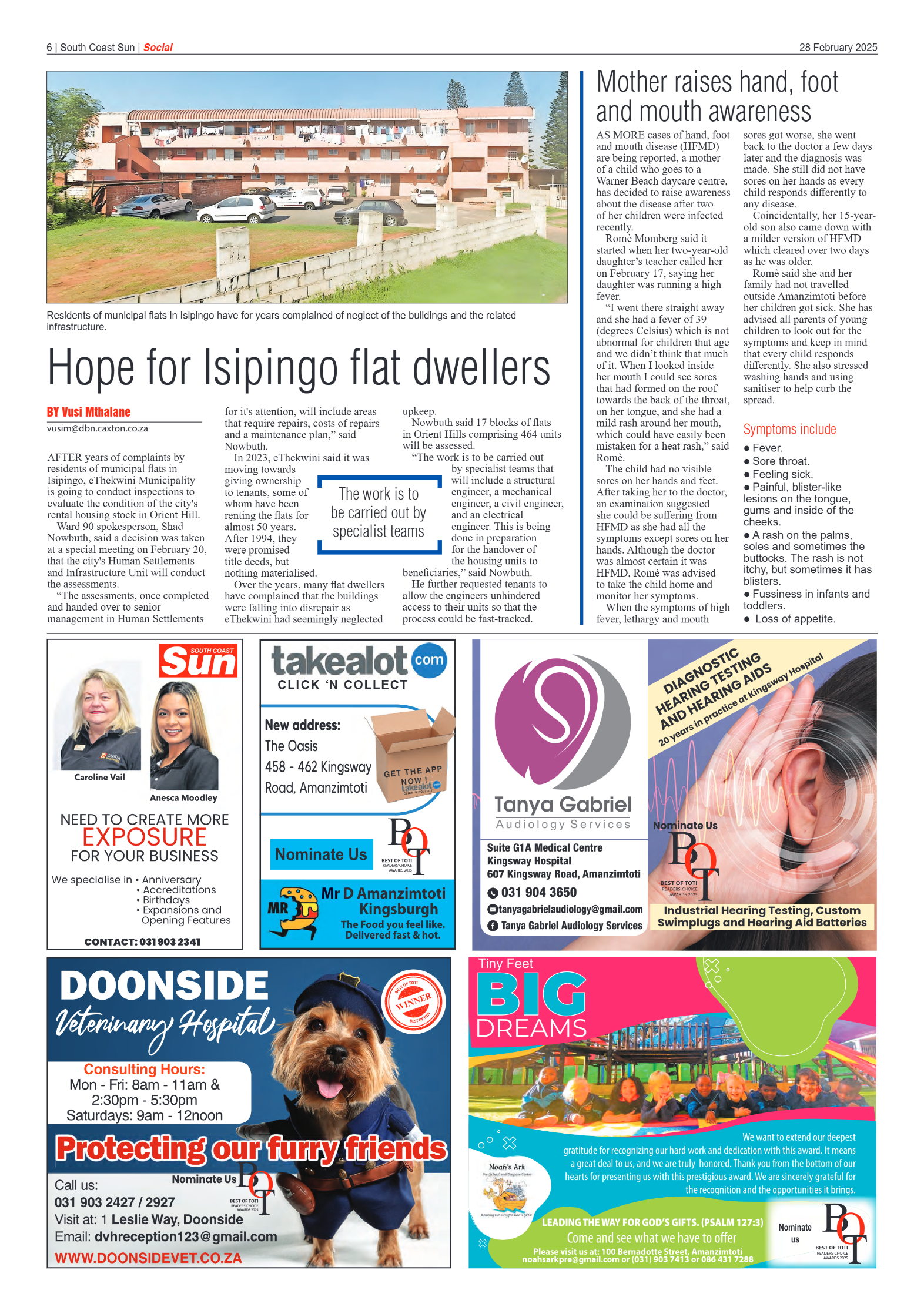 South Coast Sun 28 February 2025 page 6