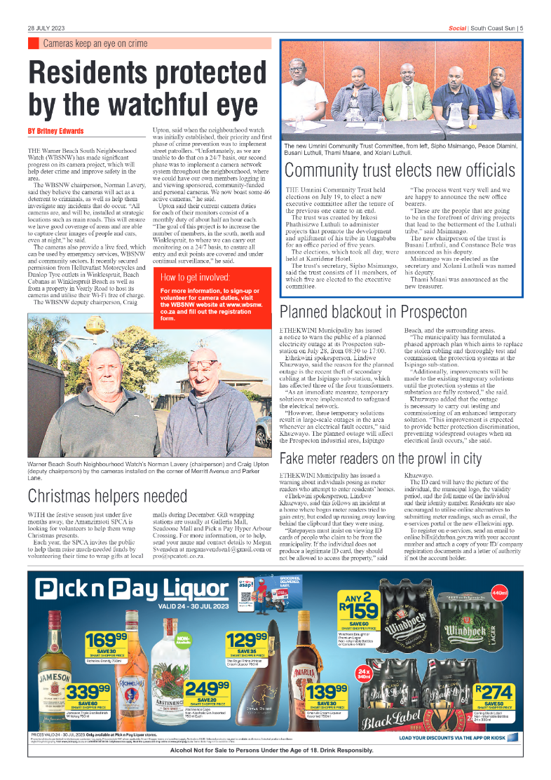 South Coast Sun 28 July 2023 page 5