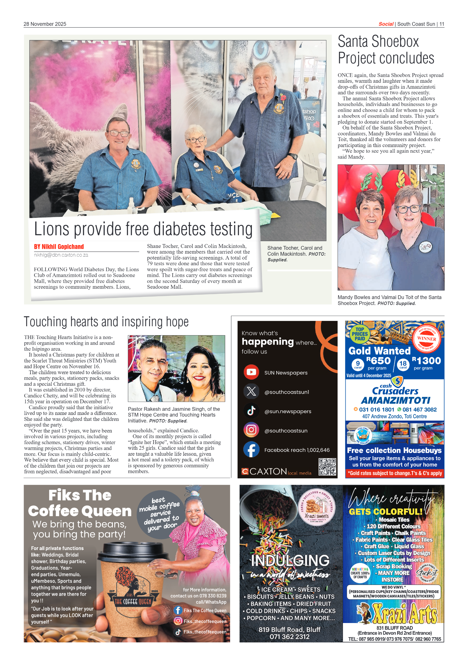 South Coast Sun 28 November 2025 page 13