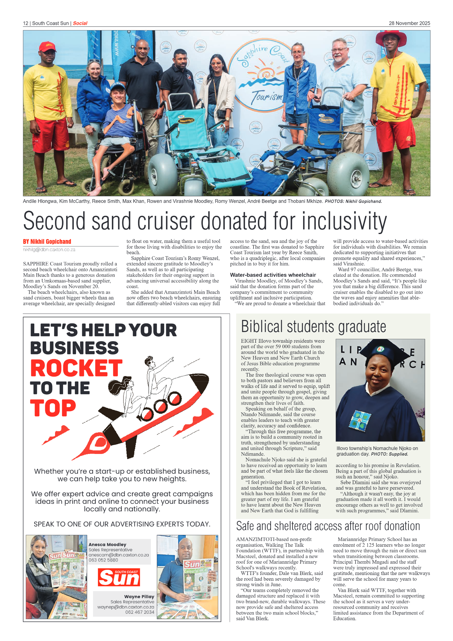 South Coast Sun 28 November 2025 page 14