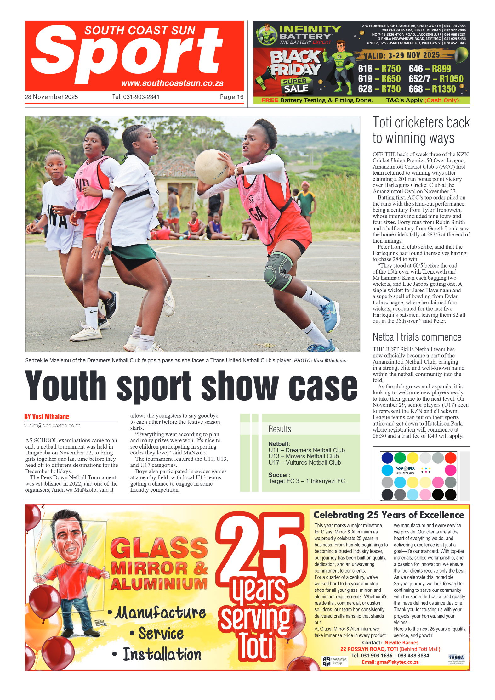 South Coast Sun 28 November 2025 page 18