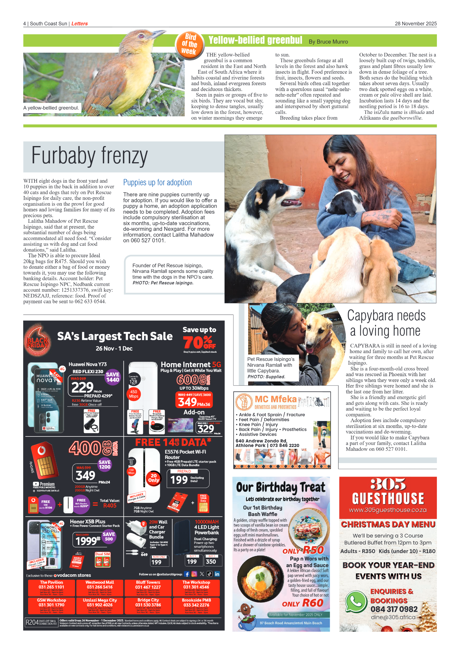 South Coast Sun 28 November 2025 page 6