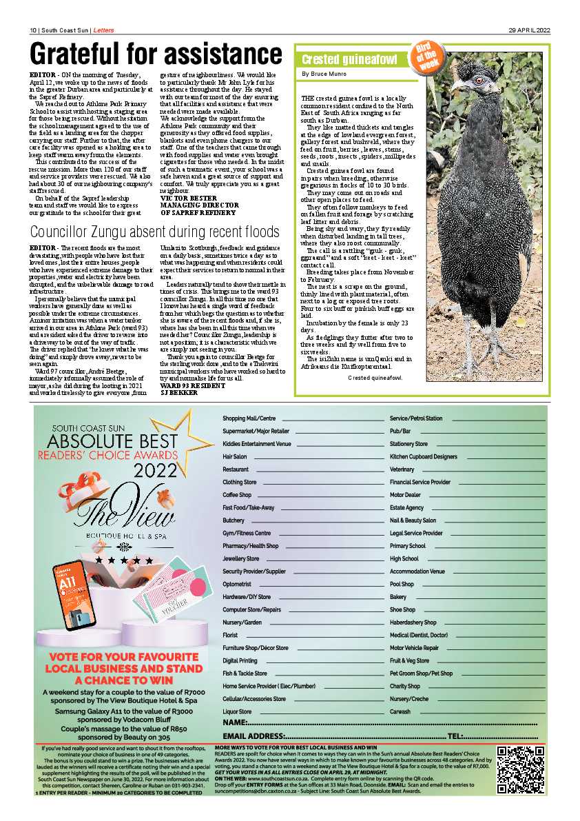 South Coast Sun 29 April 2022 page 10