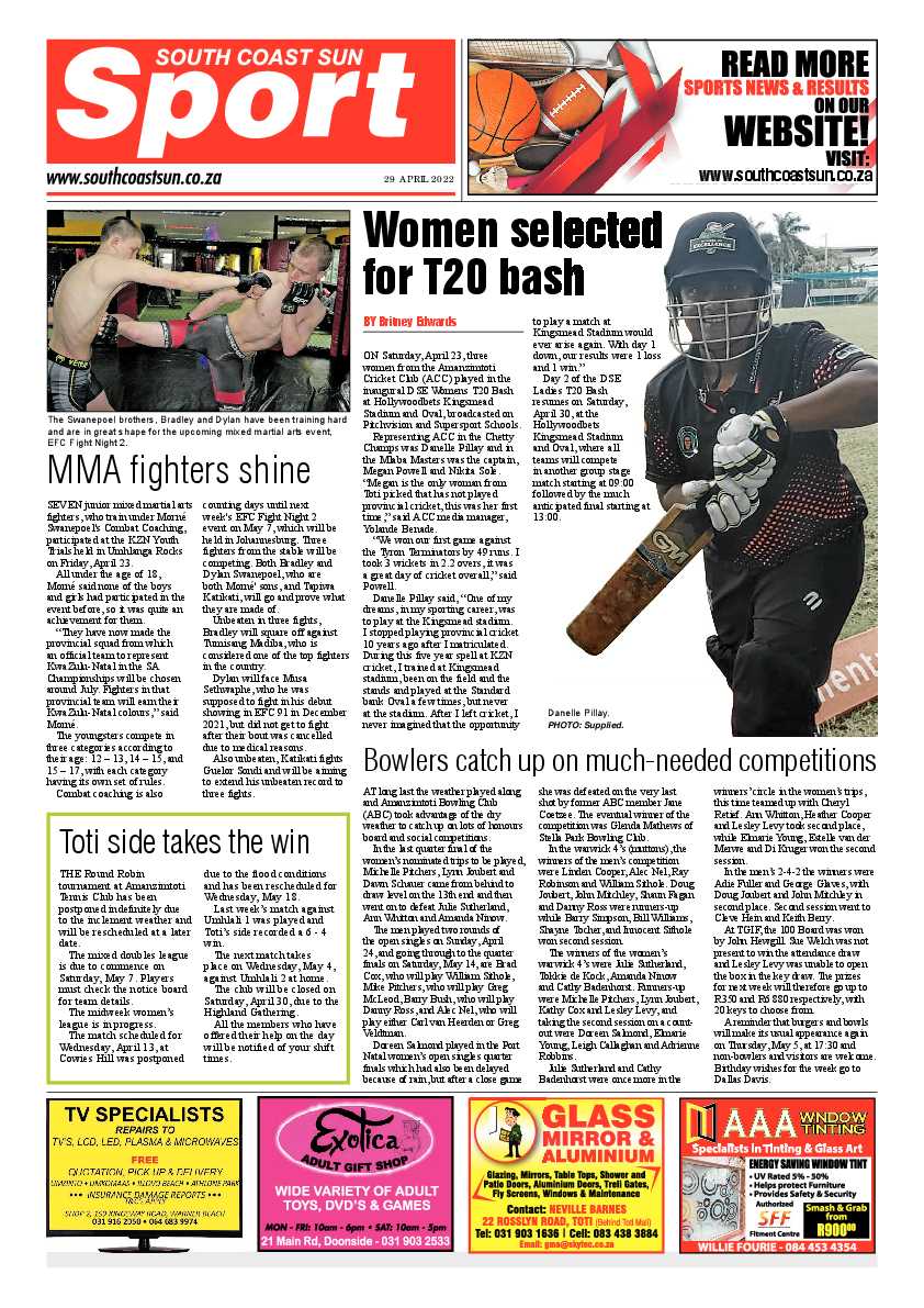 South Coast Sun 29 April 2022 page 16
