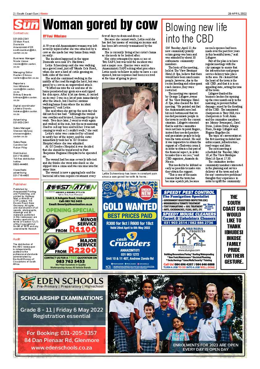South Coast Sun 29 April 2022 page 2
