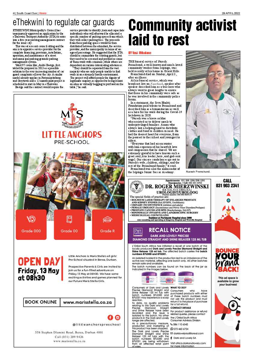 South Coast Sun 29 April 2022 page 4