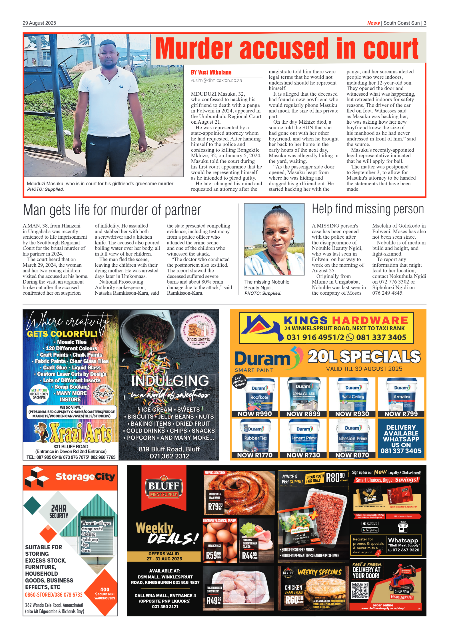 South Coast Sun 29 August 2025 page 3