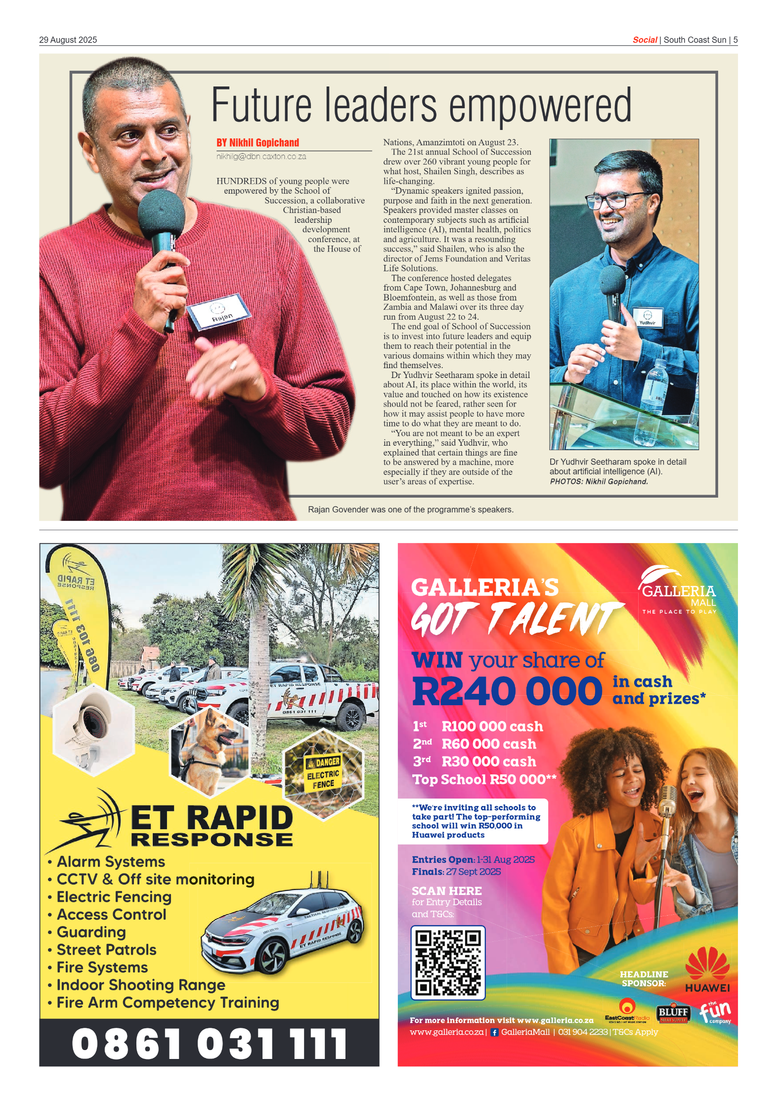 South Coast Sun 29 August 2025 page 5