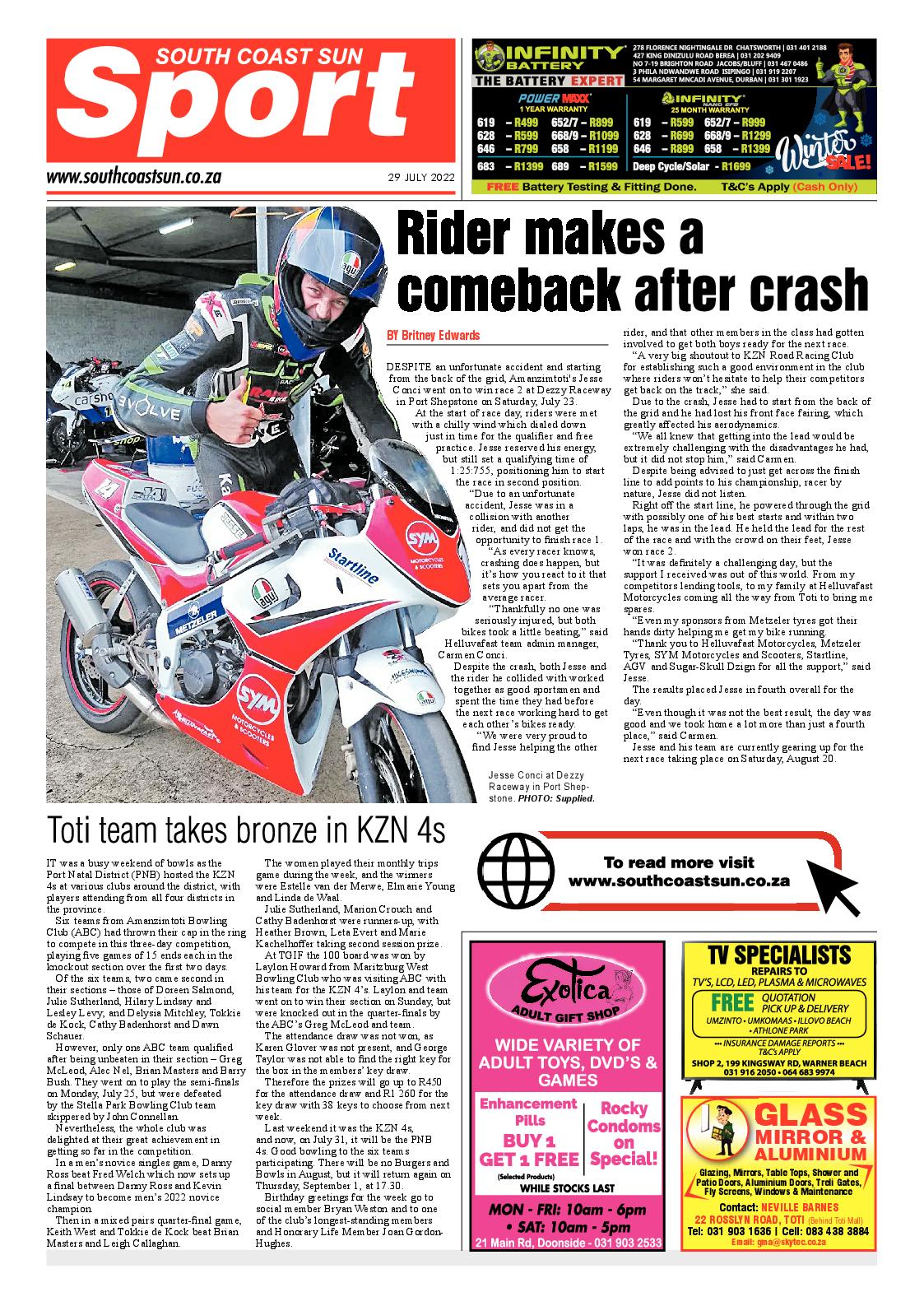 South Coast Sun 29 July 2022 page 12