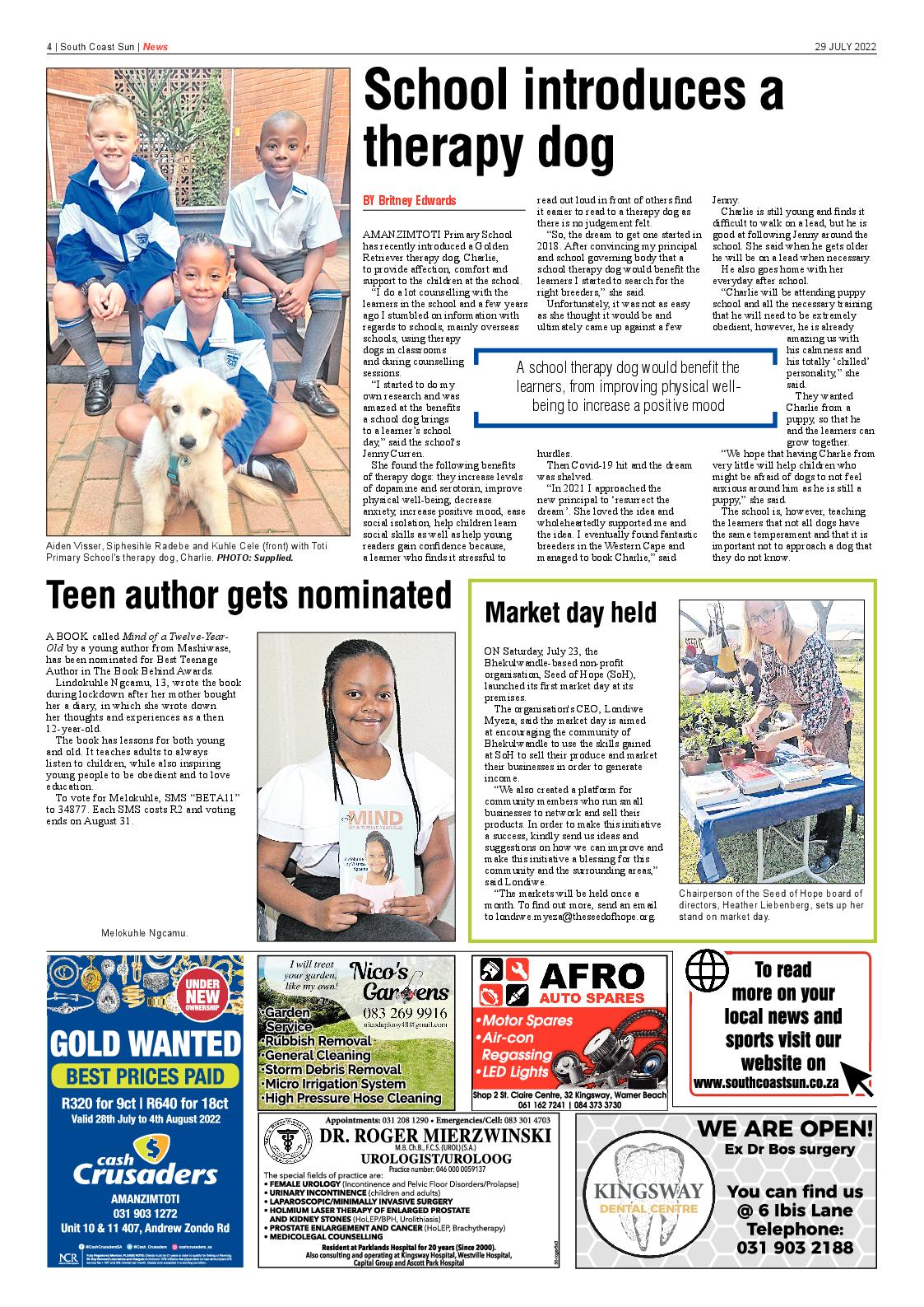 South Coast Sun 29 July 2022 page 4