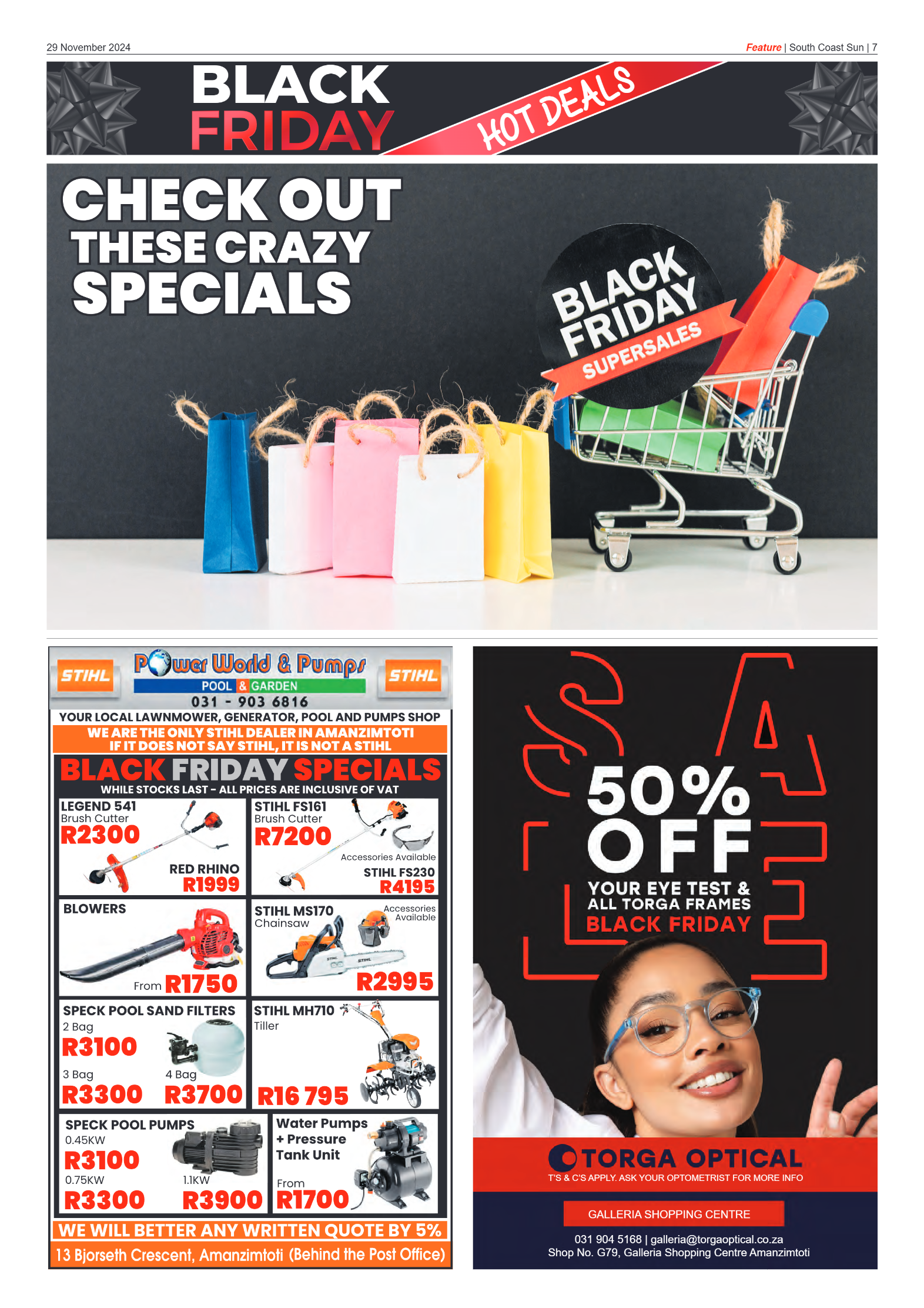 South Coast Sun 29 November 2024 page 7