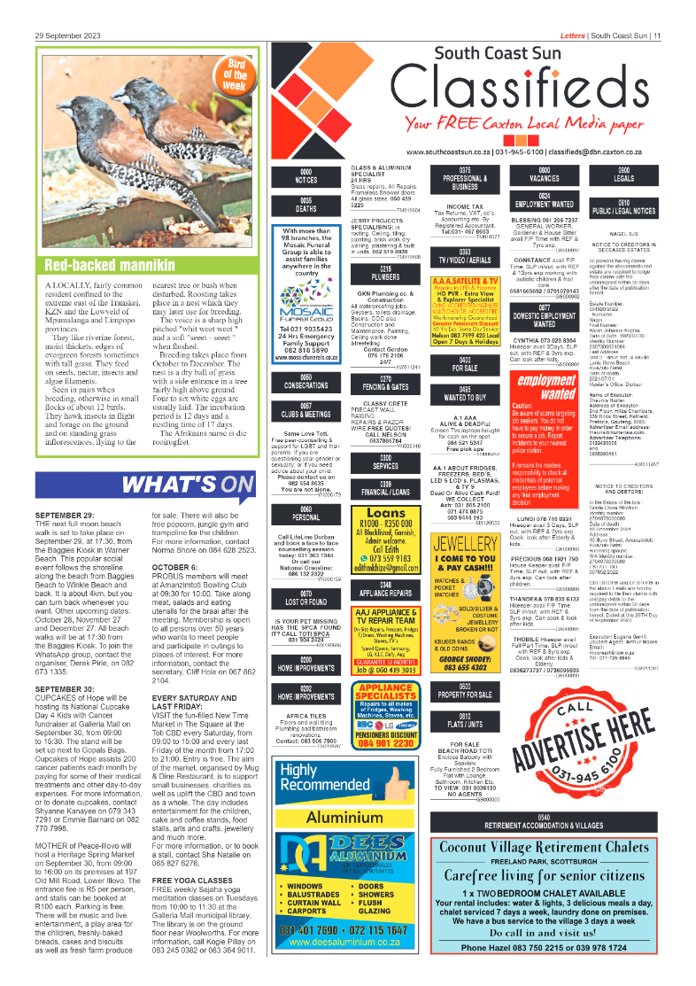 South Coast Sun 29 September 2023 page 11