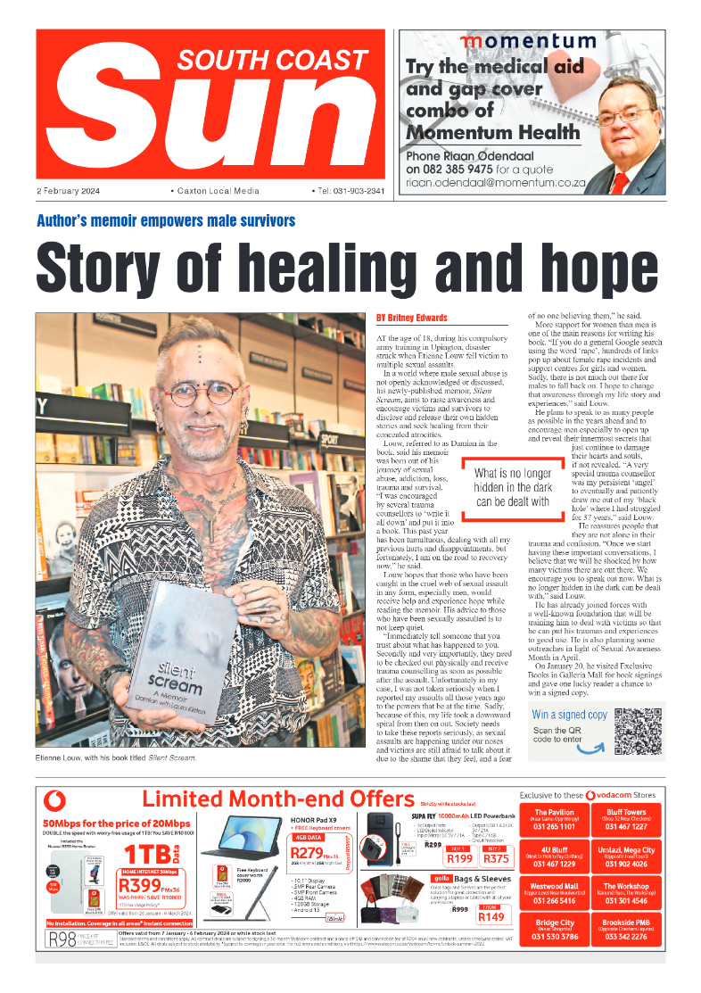 South Coast Sun 2 February 2024 page 1