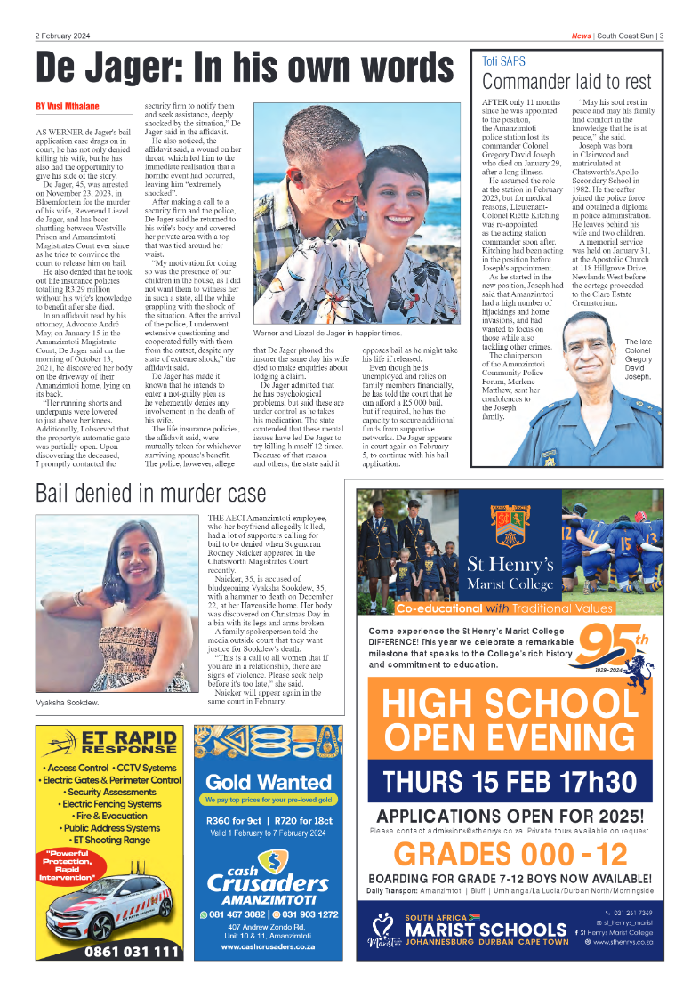 South Coast Sun 2 February 2024 page 3