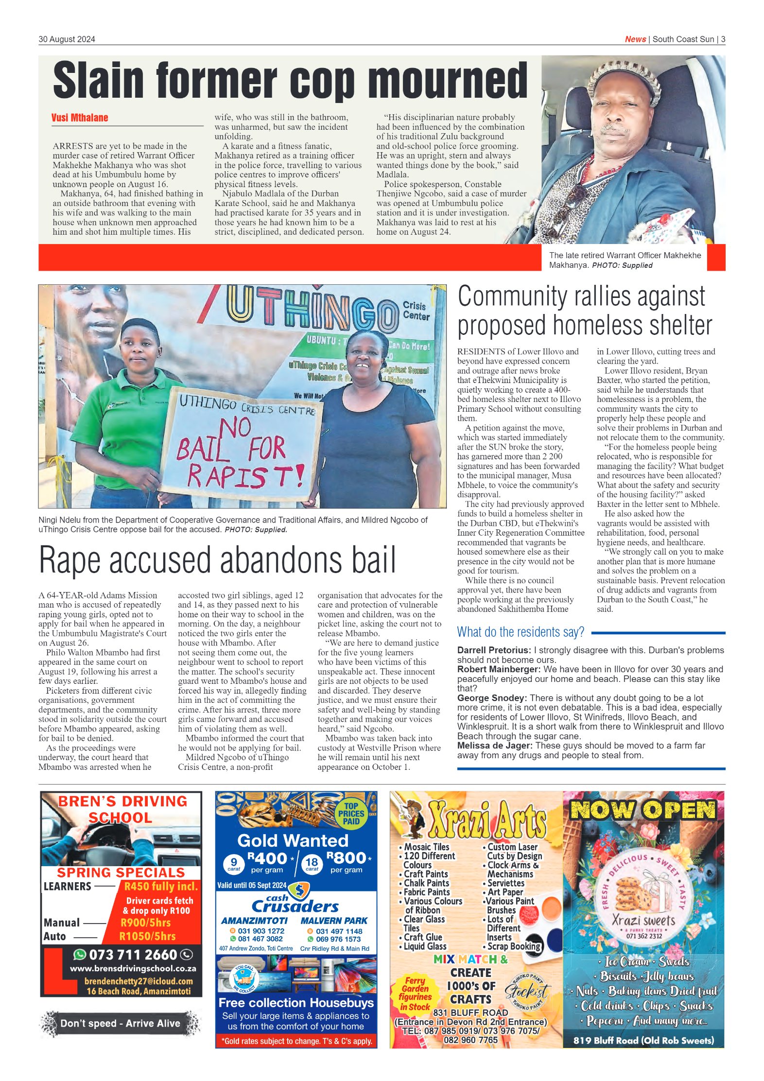 South Coast Sun 30 August 2024 page 3