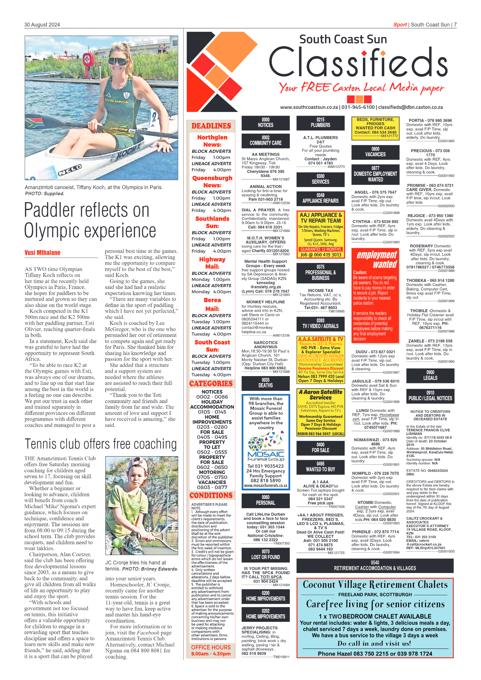 South Coast Sun 30 August 2024 page 7
