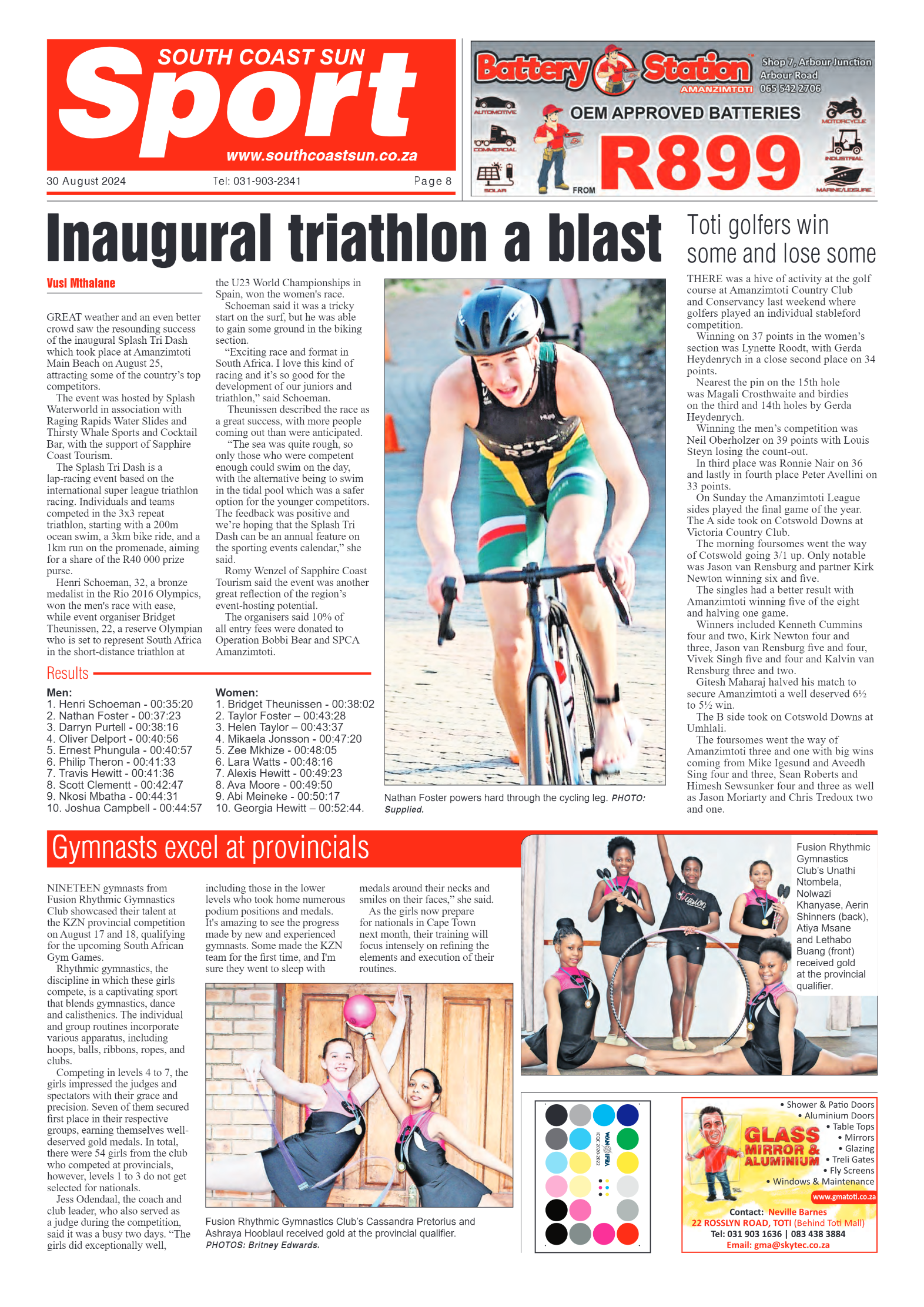 South Coast Sun 30 August 2024 page 8