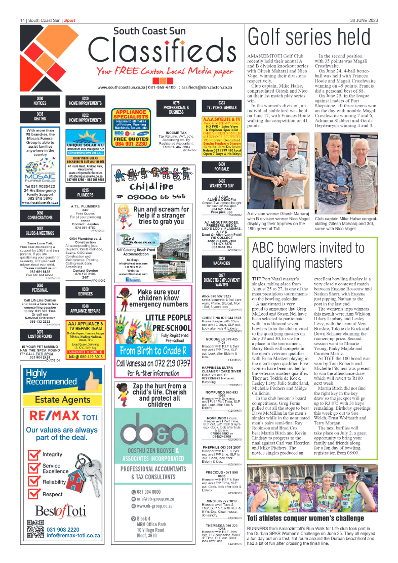 South Coast Sun 30 June 2023 page 14