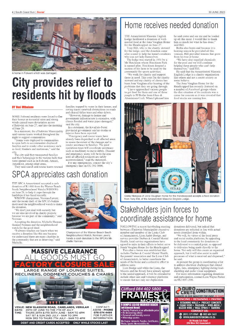 South Coast Sun 30 June 2023 page 4