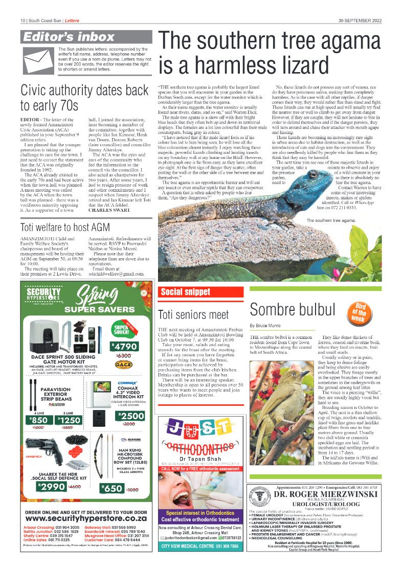 South Coast Sun 30 September 2022 page 10