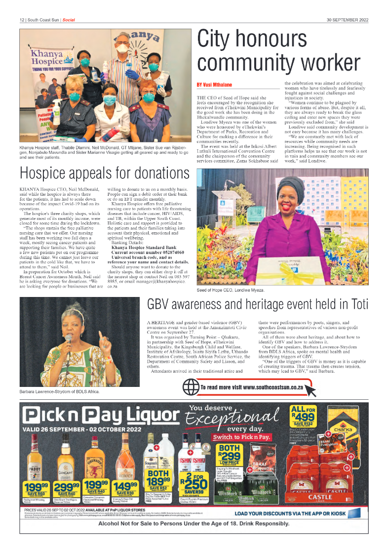South Coast Sun 30 September 2022 page 12