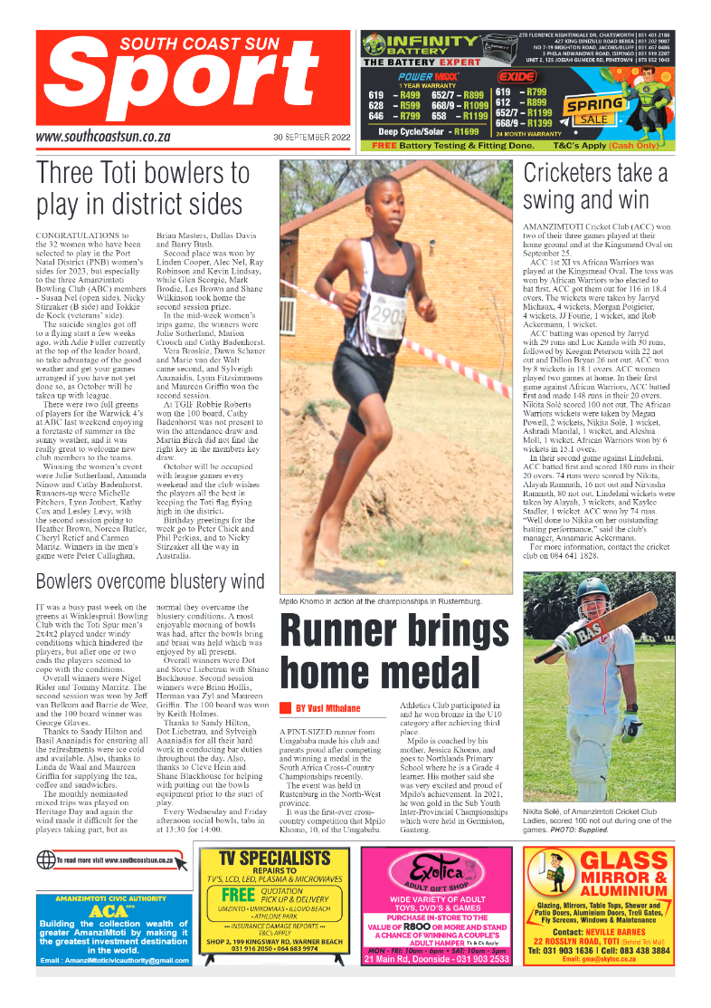 South Coast Sun 30 September 2022 page 16