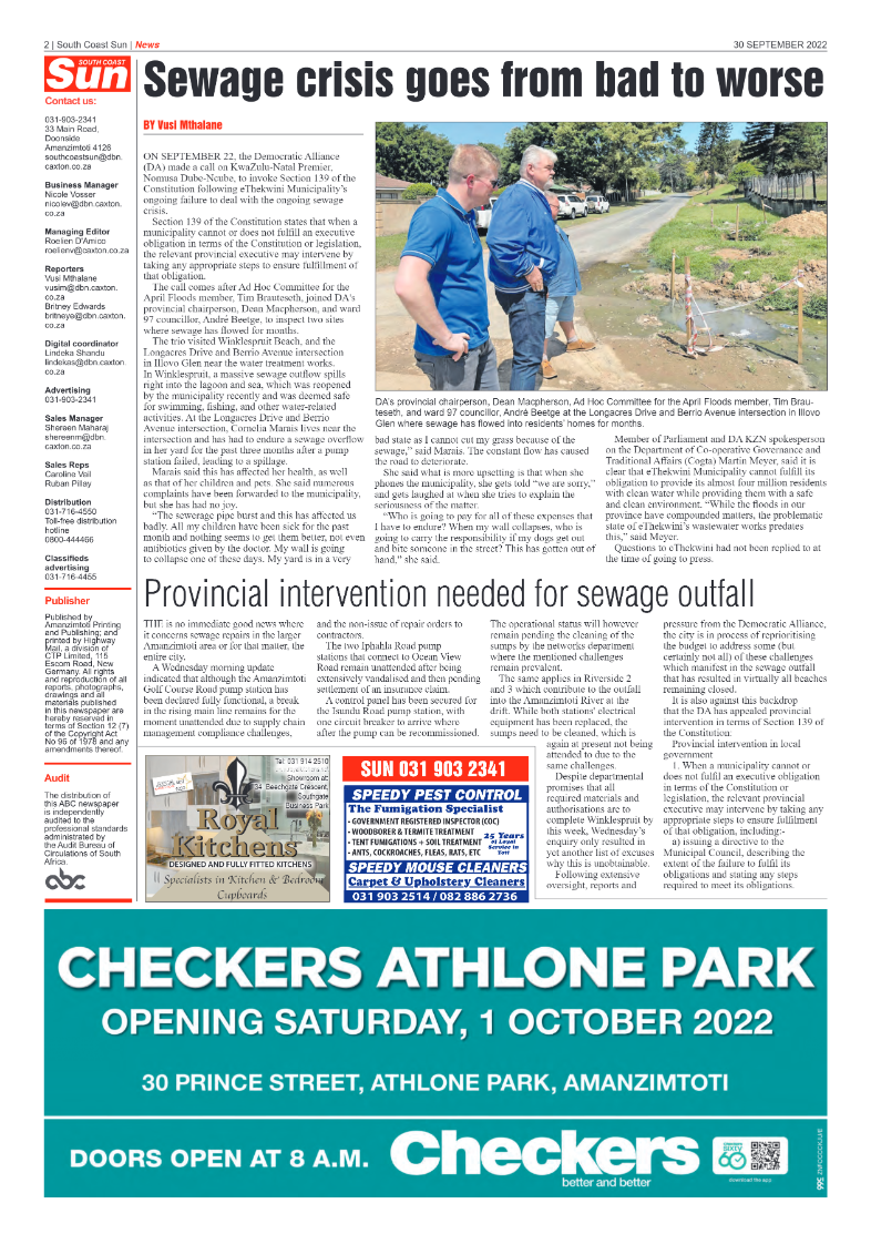 South Coast Sun 30 September 2022 page 2
