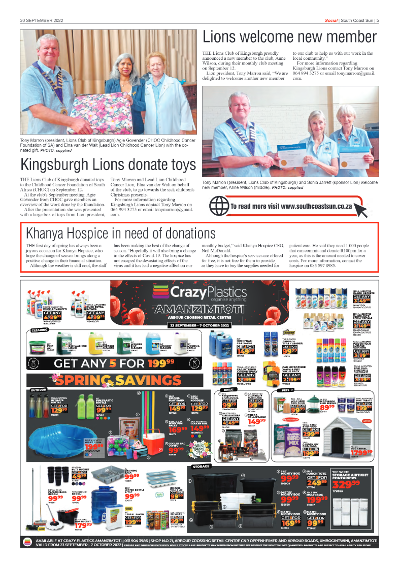 South Coast Sun 30 September 2022 page 5
