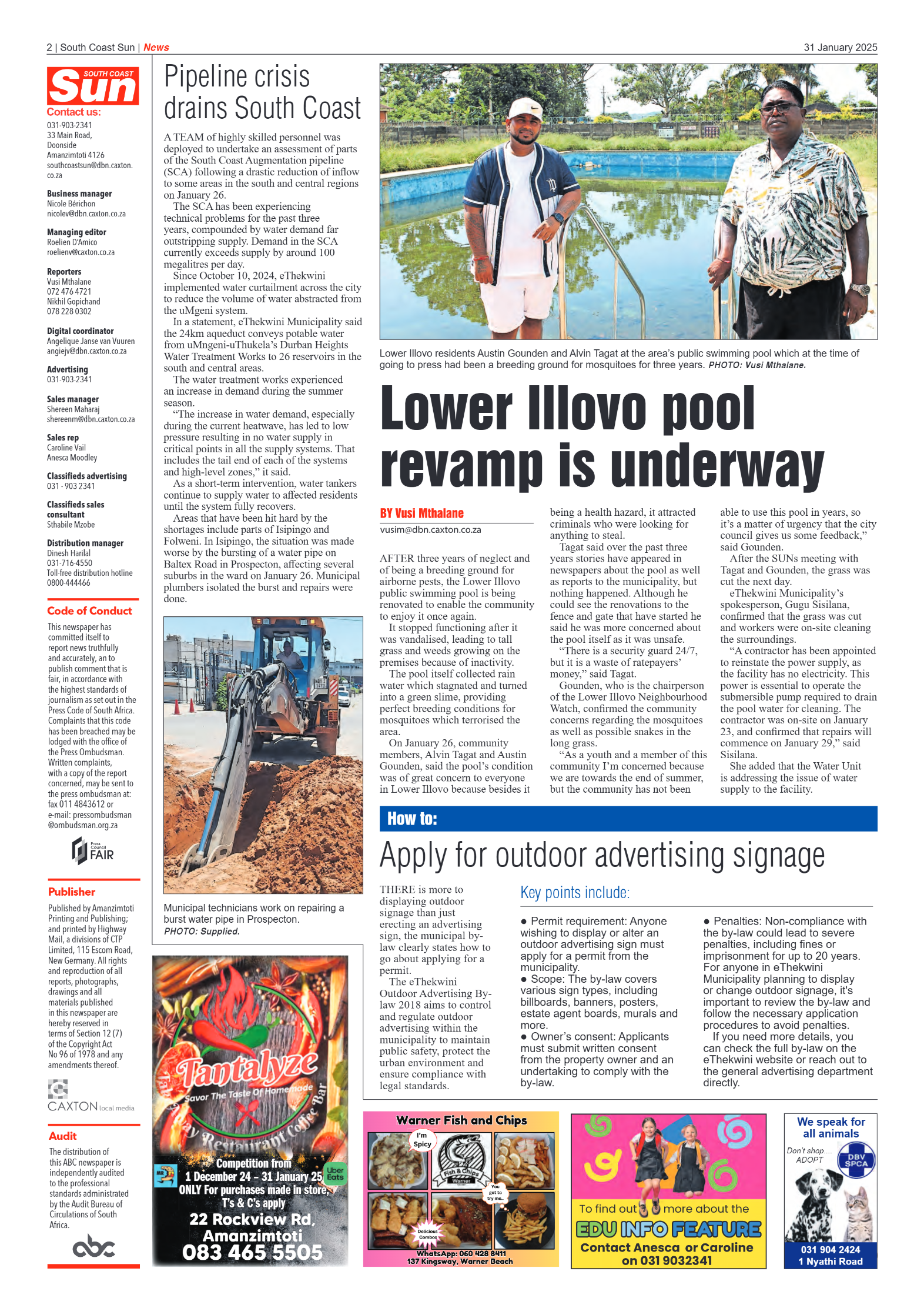 South Coast Sun 31 January 2025 page 2