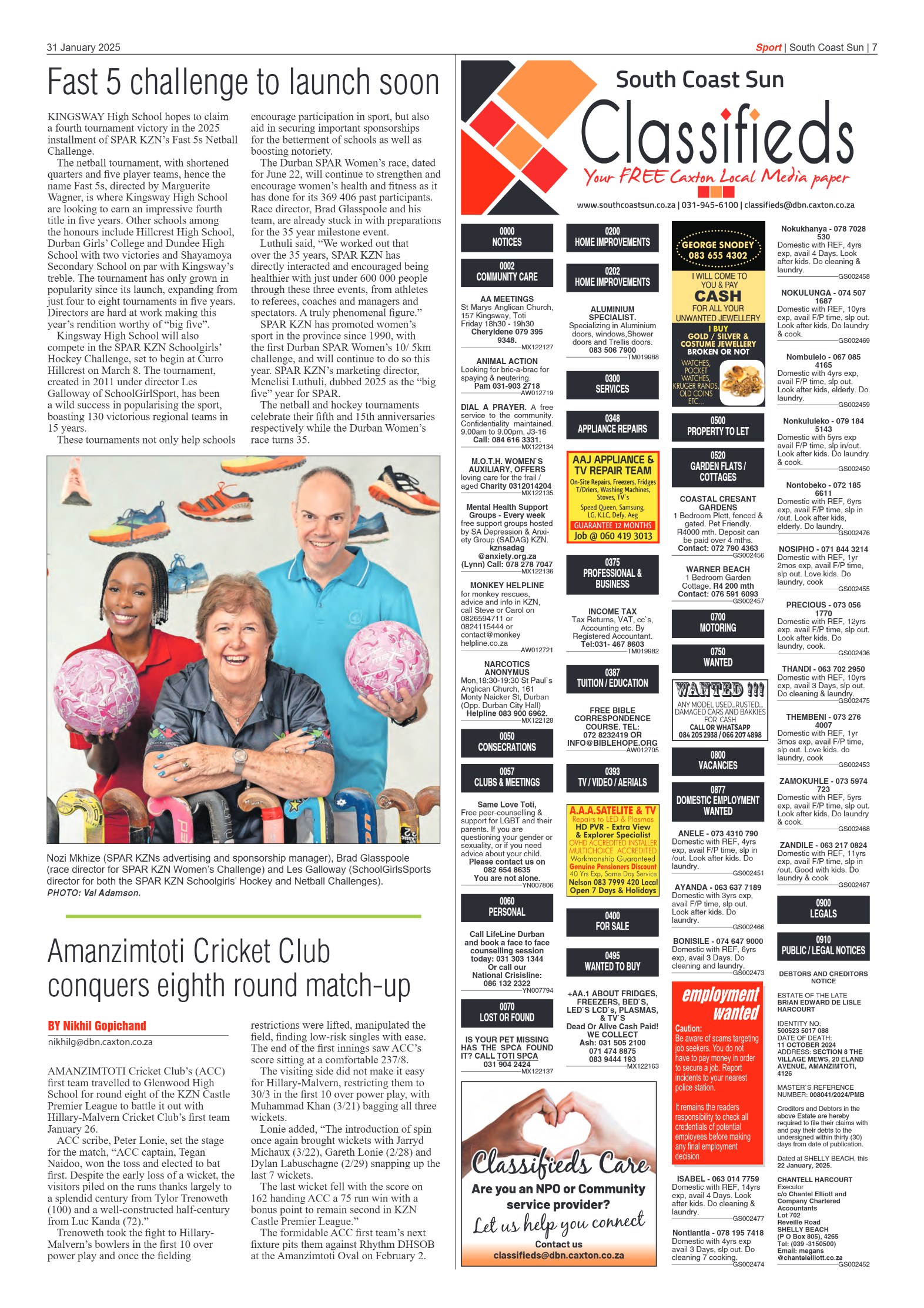 South Coast Sun 31 January 2025 page 7