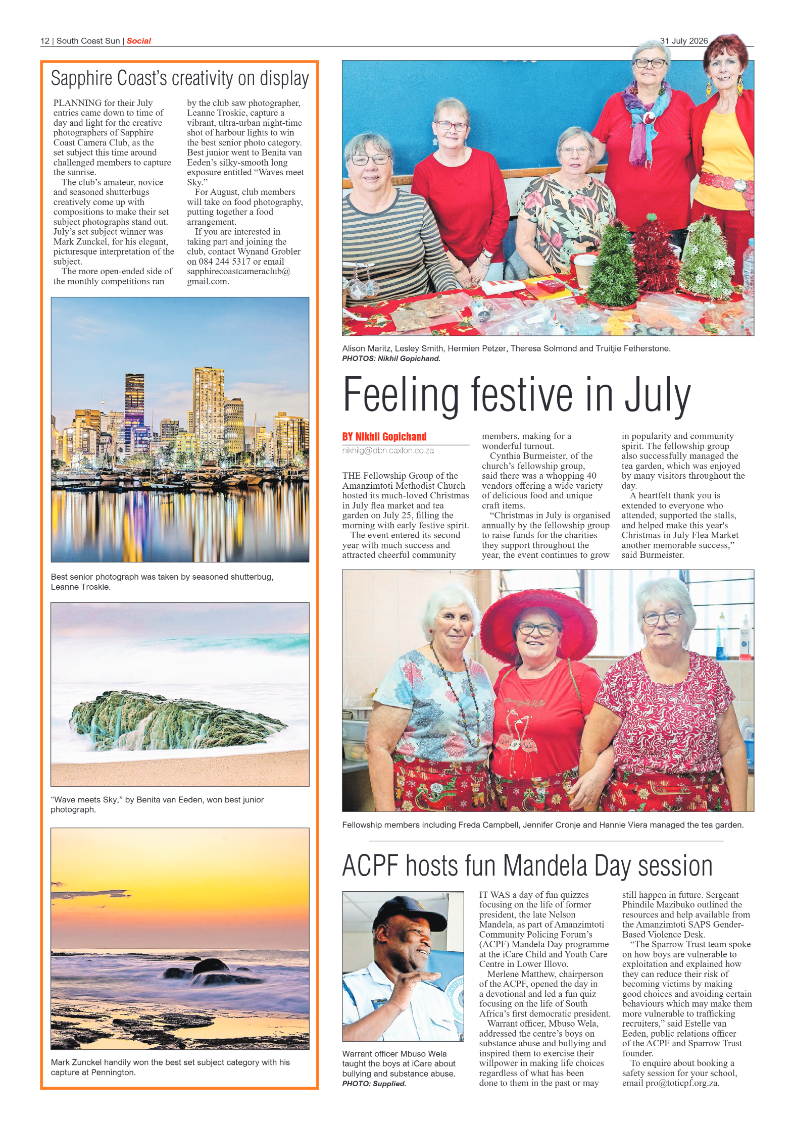 South Coast Sun 31 July 2026 page 12