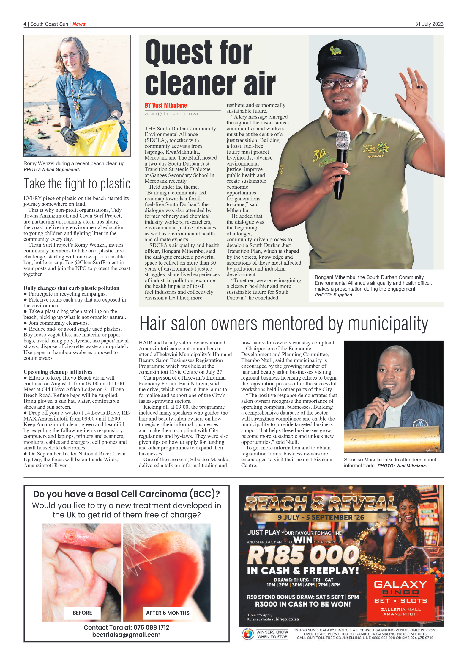 South Coast Sun 31 July 2026 page 4