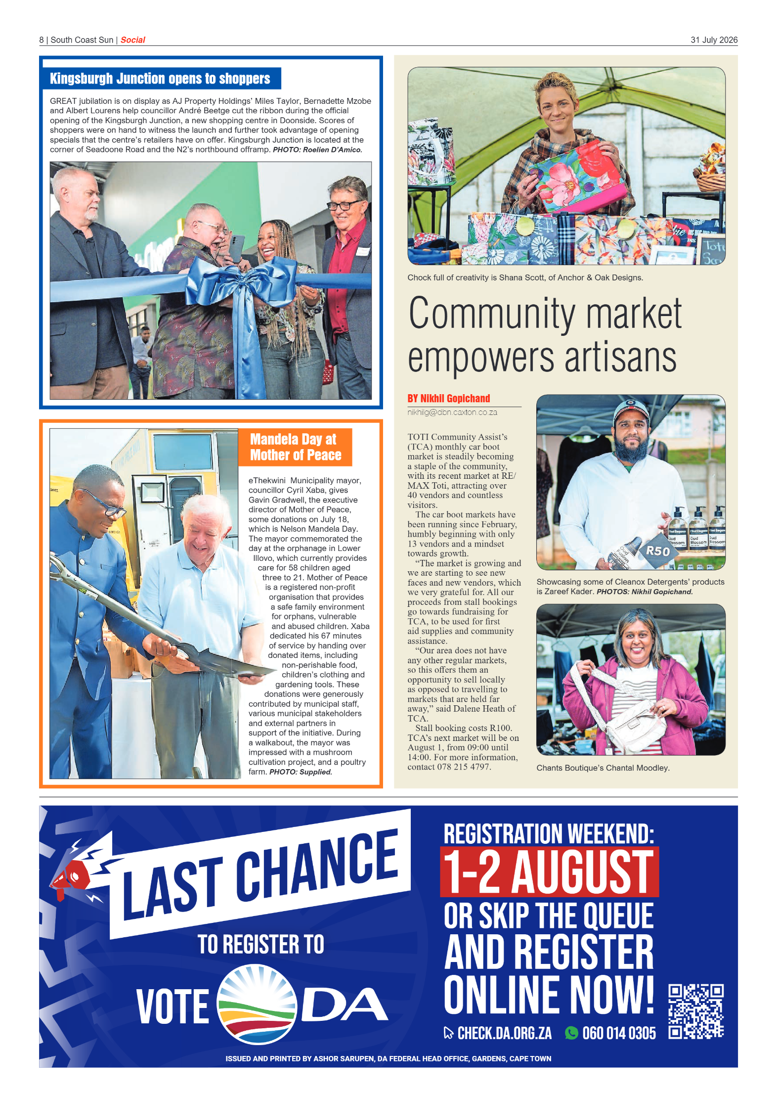 South Coast Sun 31 July 2026 page 8