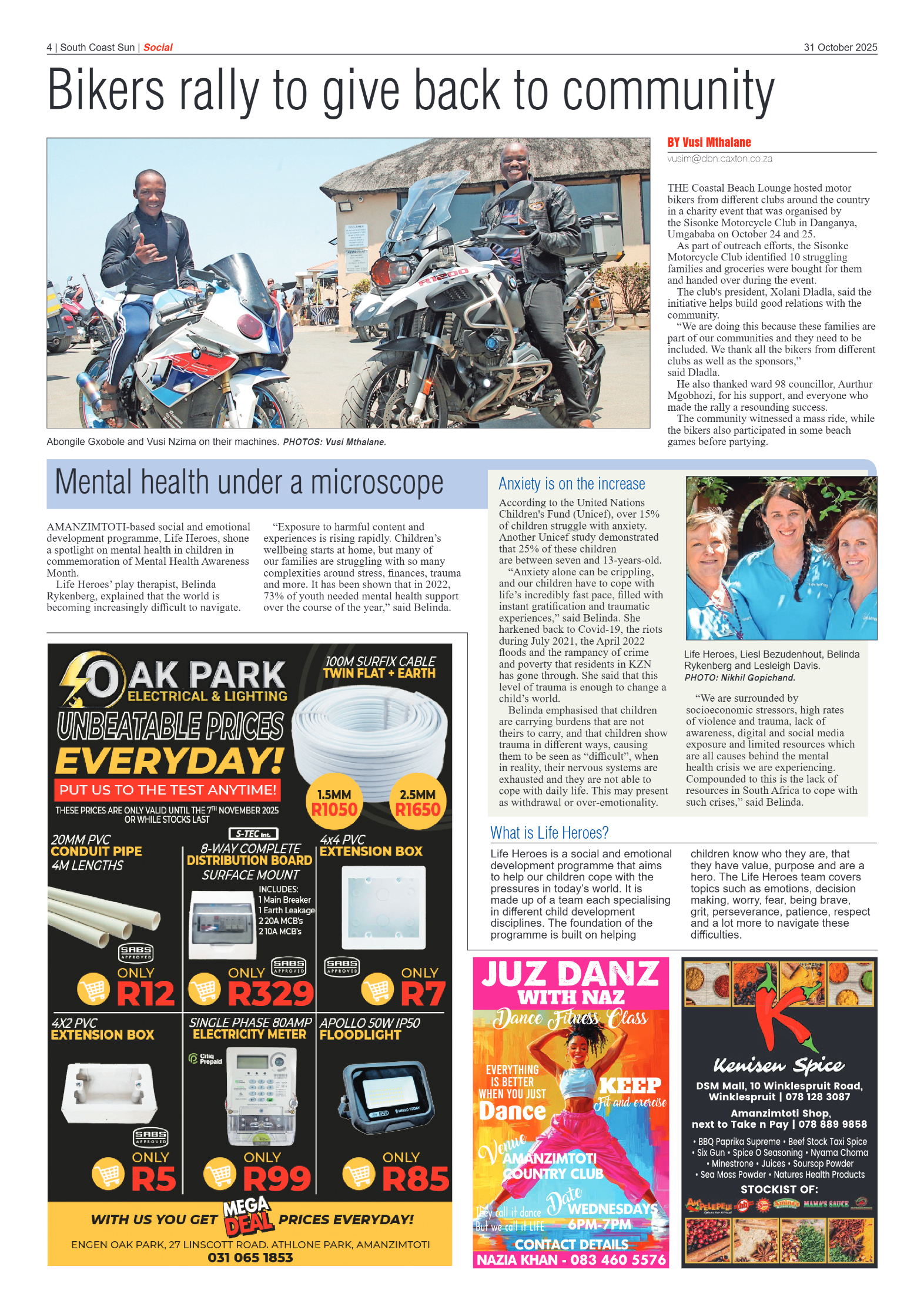 South Coast Sun 31 October 2025 page 4